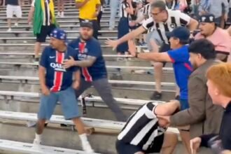 Fights Break Out Between PSG and Botafogo Fans at the Rose Bowl - Watch